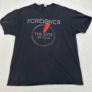 Foreigner "The Hits On Tour" 2021 Concert T-Shirt Adult XL